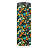 Abstracte retro funk thermosbeker (Achterkant)