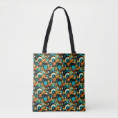 Abstracte retro funk tote bag (Voorkant)