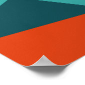 Abstracte retro geometrische achtergrond - Vintage Poster (Hoek)