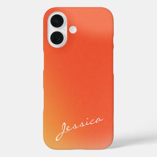 Abstracte Retro Gradiënt Oranje Gepersonaliseerde Case-Mate iPhone Case (Achterkant)