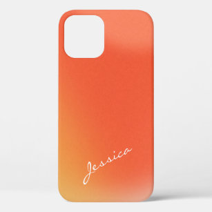 Abstracte Retro Gradiënt Oranje Gepersonaliseerde Case-Mate iPhone Case