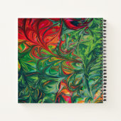 Abstracte Retro Groen Rood WAT IS HET GOEDE GEZEGD Notitieboek (Achterkant)