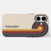 Abstracte retro jaren 80 Case-Mate iPhone case (Achterkant (horizontaal))