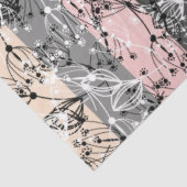 Abstracte retro kleine bloemen bloembladeren tak tissuepapier (Detail)