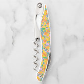 abstracte retro kunst met gouden kleuren kurkentrekker (Voorkant)