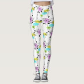Abstracte retro leggings (Voorkant)