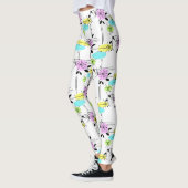 Abstracte retro leggings (Links)