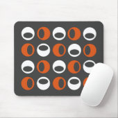 Abstracte Retro Modern Spheres Mousepad Muismat (Met muis)