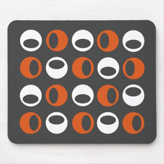 Abstracte Retro Modern Spheres Mousepad Muismat (Voorkant)
