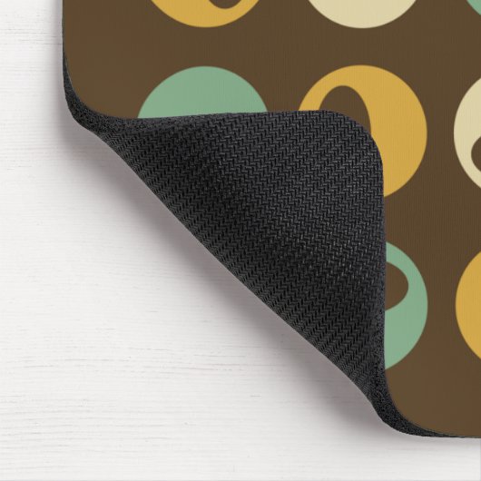 Abstracte Retro Modern Spheres Mousepad Muismat (Hoek)