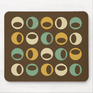 Abstracte Retro Modern Spheres Mousepad Muismat