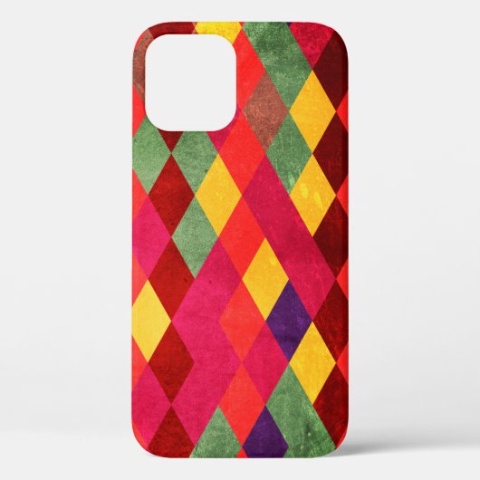 Abstracte retro  naadloos patroon Case-Mate iPhone case (Achterkant)