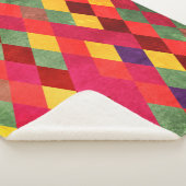 Abstracte retro naadloos patroon sherpa deken (3/4)