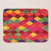 Abstracte retro naadloos patroon sherpa deken (Voorkant (horizontaal))