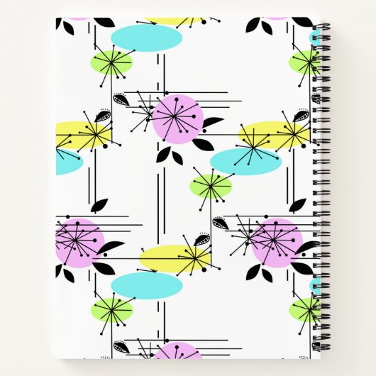 Abstracte retro notitieboek (Achterkant)