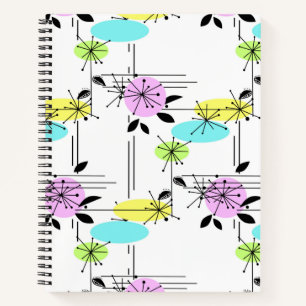 Abstracte retro notitieboek