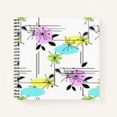 Abstracte retro notitieboek (Voorkant)