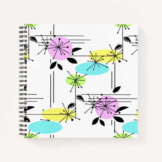 Abstracte retro notitieboek (Voorkant)