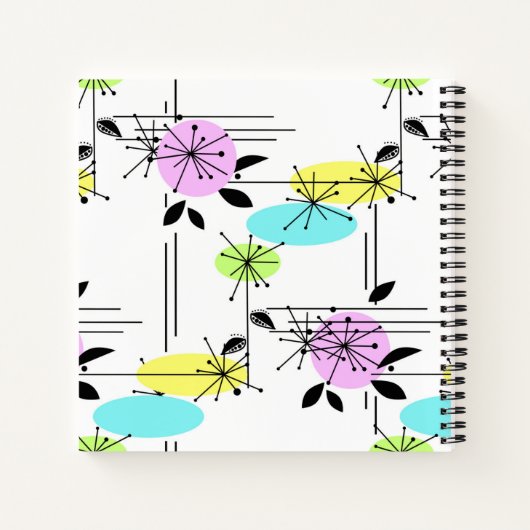 Abstracte retro notitieboek (Achterkant)