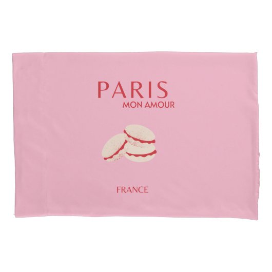 Abstracte Retro Pastel Paris Pink ans Pastel Trave Kussensloop (Voorkant)