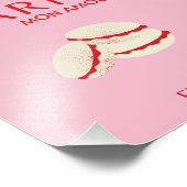 Abstracte Retro Pastel Paris Pink Pastel Travel Ar Foto Afdruk (Hoek)