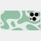 Abstracte Retro Patroon Pastelgroene Munt Case-Mate iPhone Case (Achterkant (horizontaal))