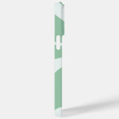 Abstracte Retro Patroon Pastelgroene Munt Case-Mate iPhone Case (Achterkant / Rechts)