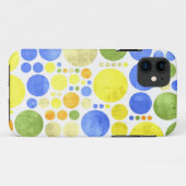 Abstracte Retro Polka Dots | Abstract schilderen Case-Mate iPhone Case (Achterkant (horizontaal))