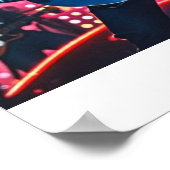 Abstracte retro pop muziekinstrumenten poster (Hoek)