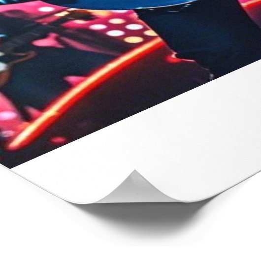 Abstracte retro pop muziekinstrumenten poster (Hoek)