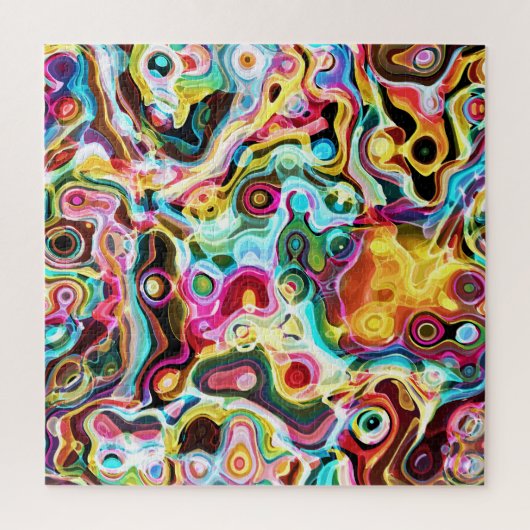 Abstracte Retro Rainbow Psychedelic Lava Legpuzzel (Verticaal)