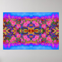 Abstracte retro roze bloemenroze zonnebloemvelden