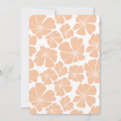 Abstracte Retro Sinaasappel Kamille Bloem Verjaard Kaart (Achterkant)