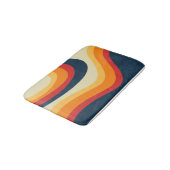 Abstracte retro stijl golven ontwerp badmat (Gekanteld)