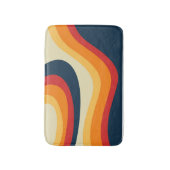 Abstracte retro stijl golven ontwerp badmat (Voorkant Verticaal)