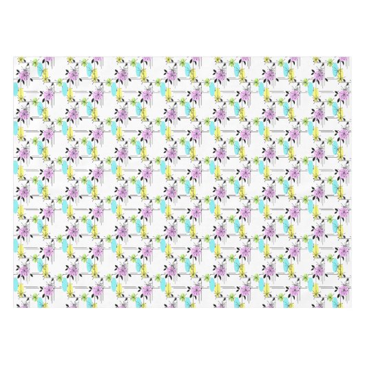 Abstracte retro tafelkleed (Voorkant (Horizontaal))