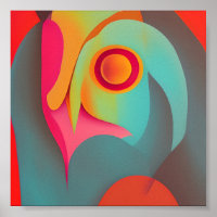 Abstracte retro uil