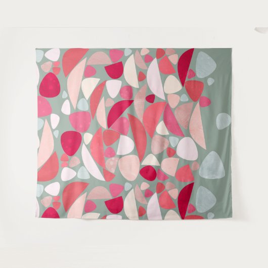 Abstracte retro wandkleed (Voorkant (horizontaal))