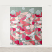 Abstracte retro wandkleed (Voorkant)