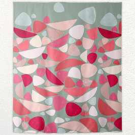 Abstracte retro wandkleed