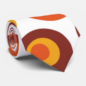 Abstracte retrorecirkels stropdas (Opgerold)