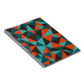 Abstracte retrorgeometrische achtergrond - notitieboek (Rechterzijde)