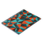 Abstracte retrorgeometrische achtergrond - notitieboek (Linkerzijde)