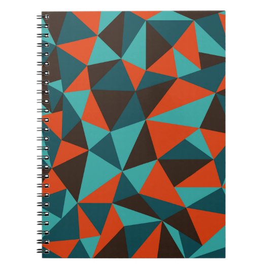 Abstracte retrorgeometrische achtergrond - notitieboek (Voorkant)