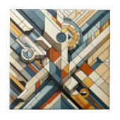 Abstracte revolutie: 2024 meest gewilde Cubi Tegeltje (Voorkant)