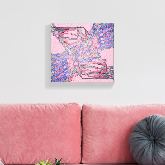 Abstracte Rhapsodie Canvas Afdruk (Insitu (Woonkamer))