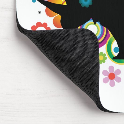 Abstracte Rhino Mousepad Muismat (Hoek)