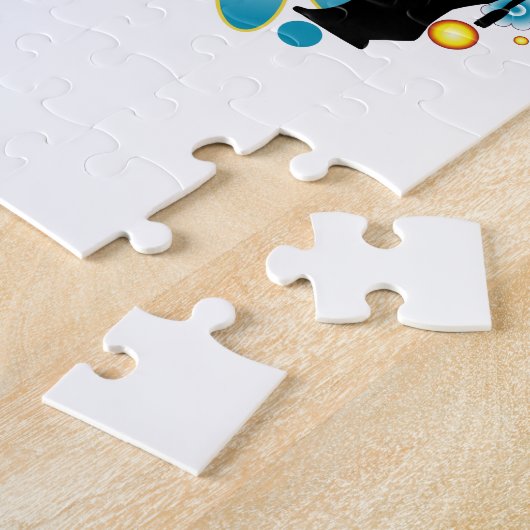 Abstracte Rhino Puzzle Legpuzzel (Zijkant)