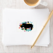 Abstracte Rhinolabels Etiket (Insitu)