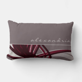 Abstracte ribbons | Gepersonaliseerde naam Kussen